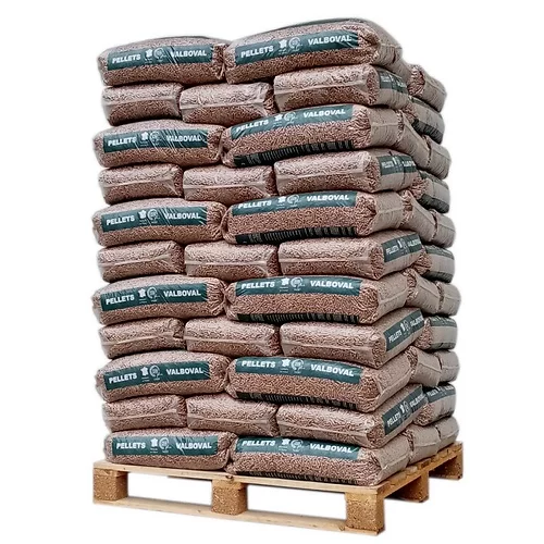 Französische Holzpellets Valboval Premium – Palette 975kg (65 Säcke) — Holzpellets